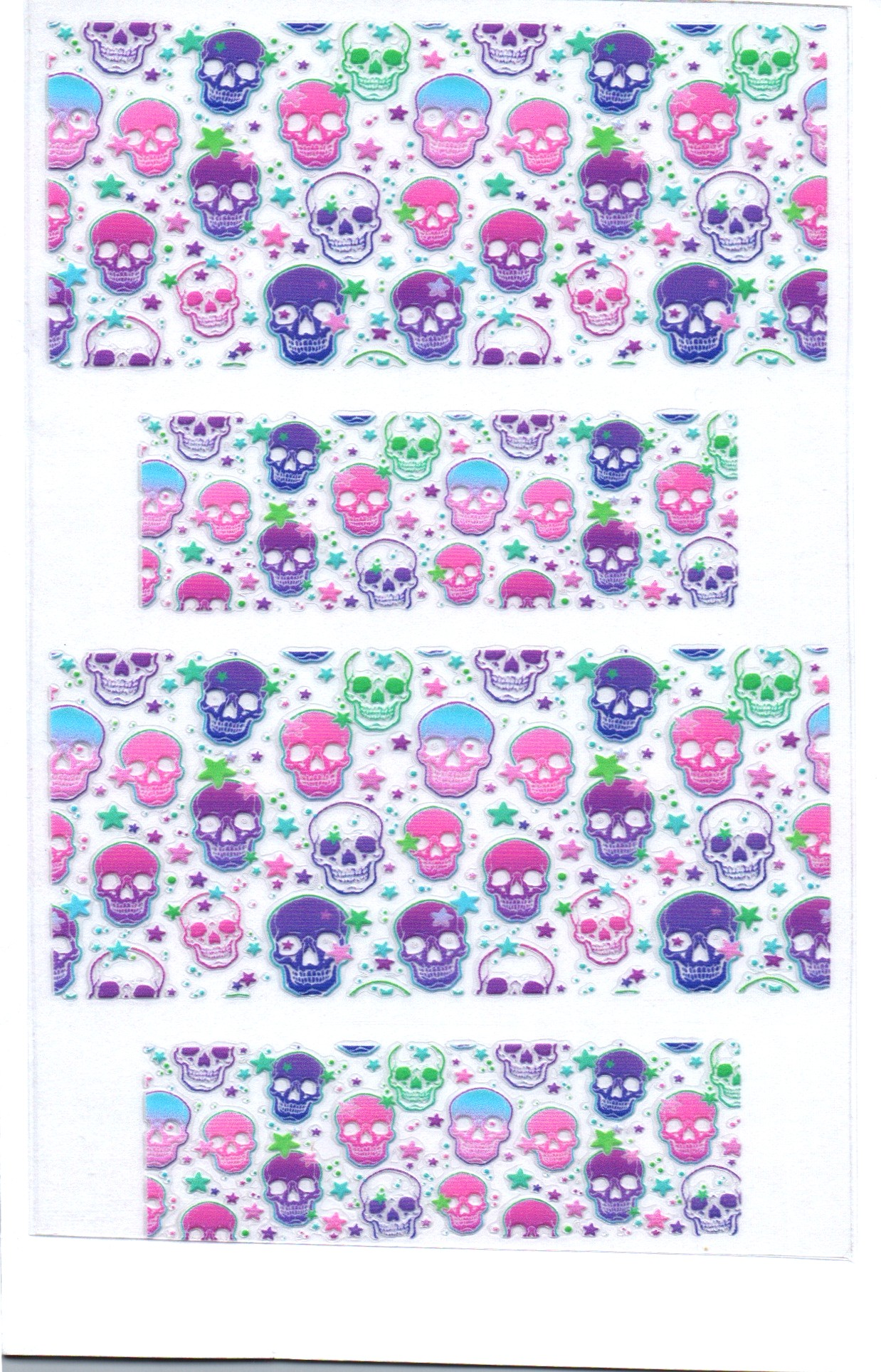 Multi colored Skulls Stanley Key Chain Wrap Double 57