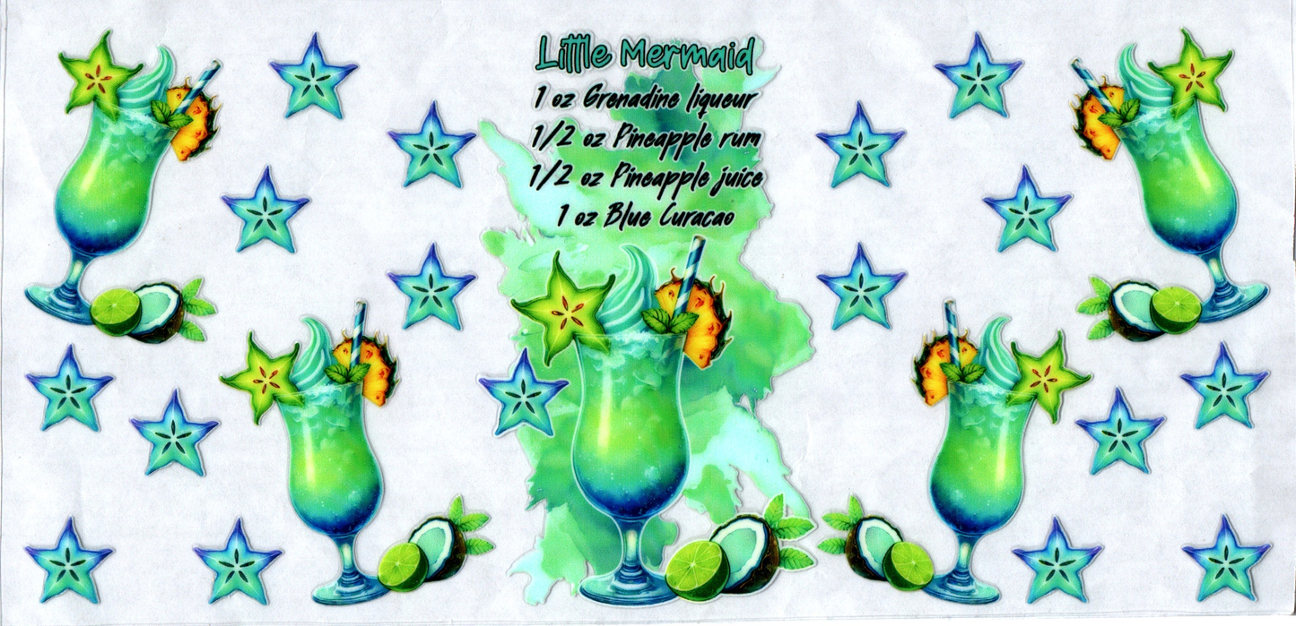 16 oz Little Mermaid Alcohol 58
