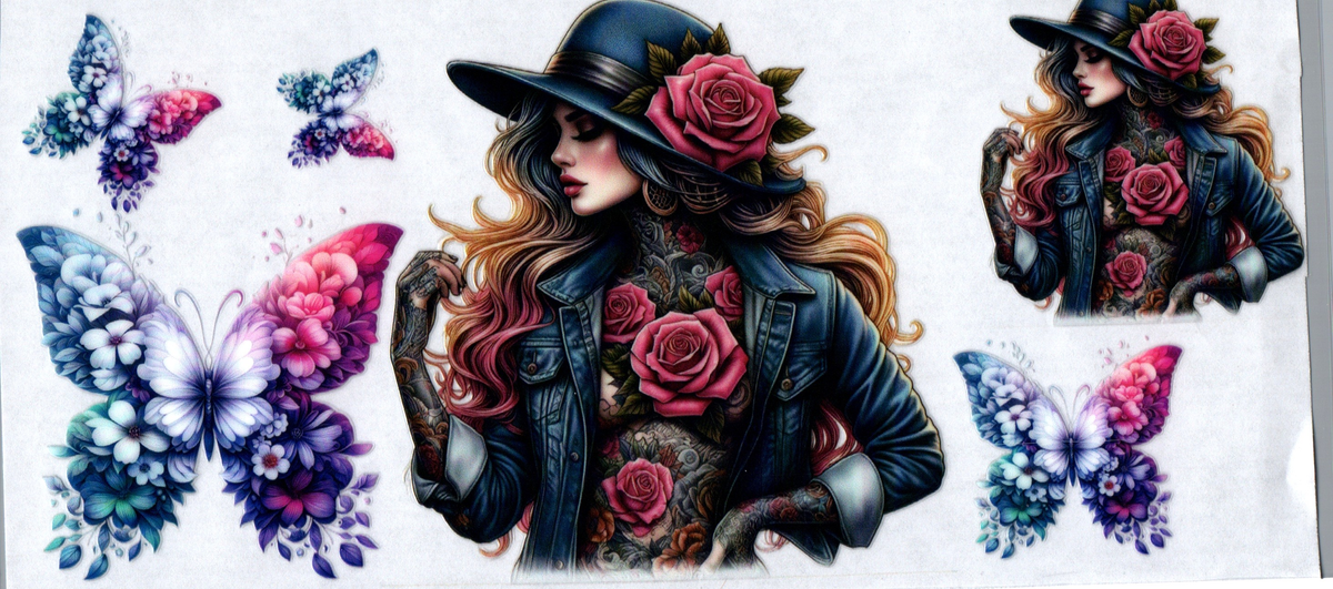16 oz Tattoo Girl 58