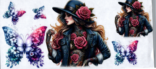 16 oz Tattoo Girl 58