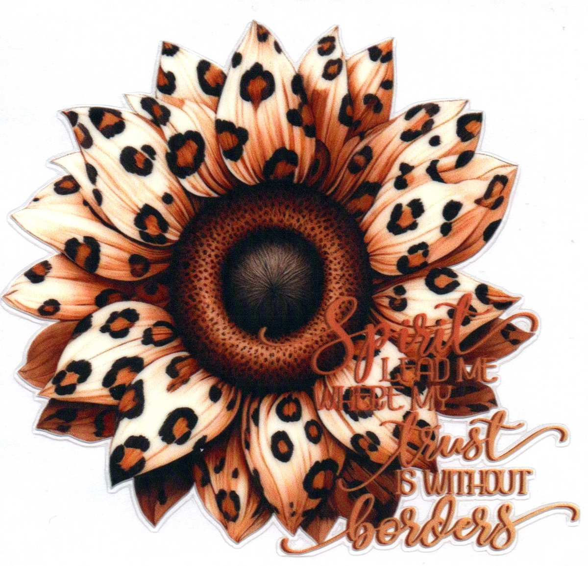 Flower Spirit lead me where my trust is without borders Misc. Single Decal 58