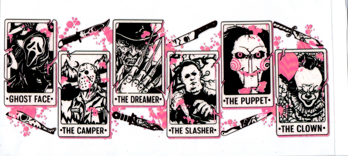 Pink Ghost Face The Camper, Dreamer, Slasher, Puppet Horror 58
