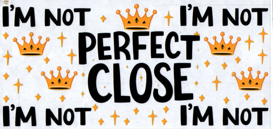 16 oz I'm not perfect close