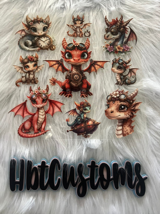 Steampunk Dragons Element 10 x 10