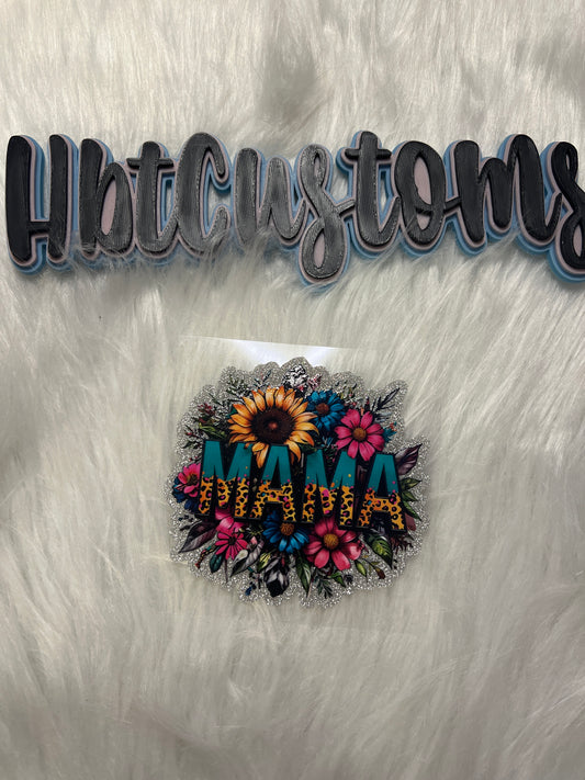 Rainbow Mama Glitter Decal