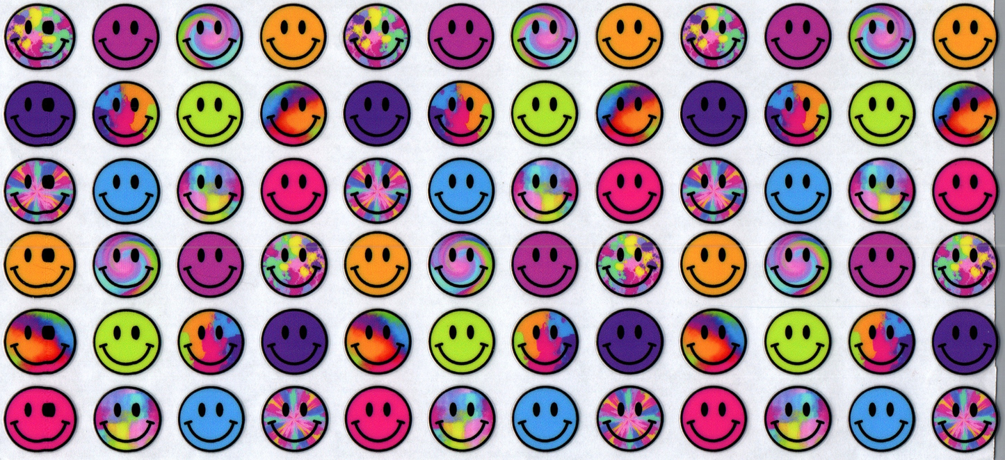 16 oz Multicolored smiley faces