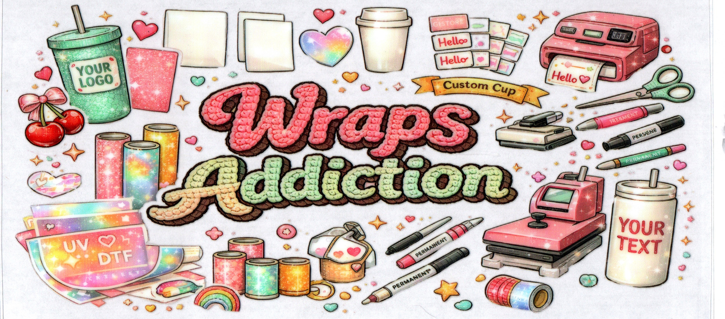 16 oz Wraps Addiction craft supplies 6