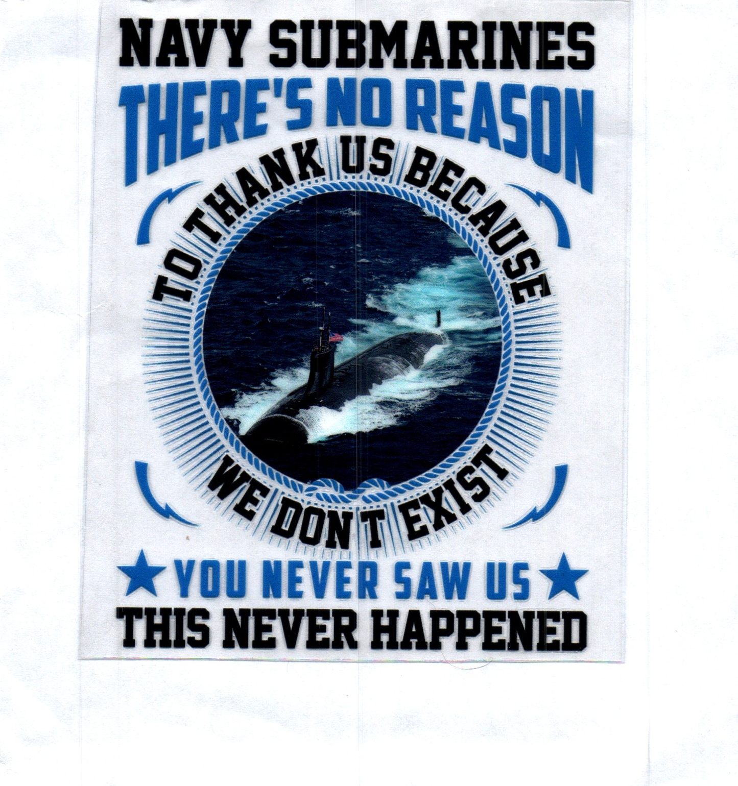 Navy Submarines Patriotic Decal