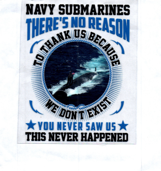 Navy Submarines Patriotic Decal
