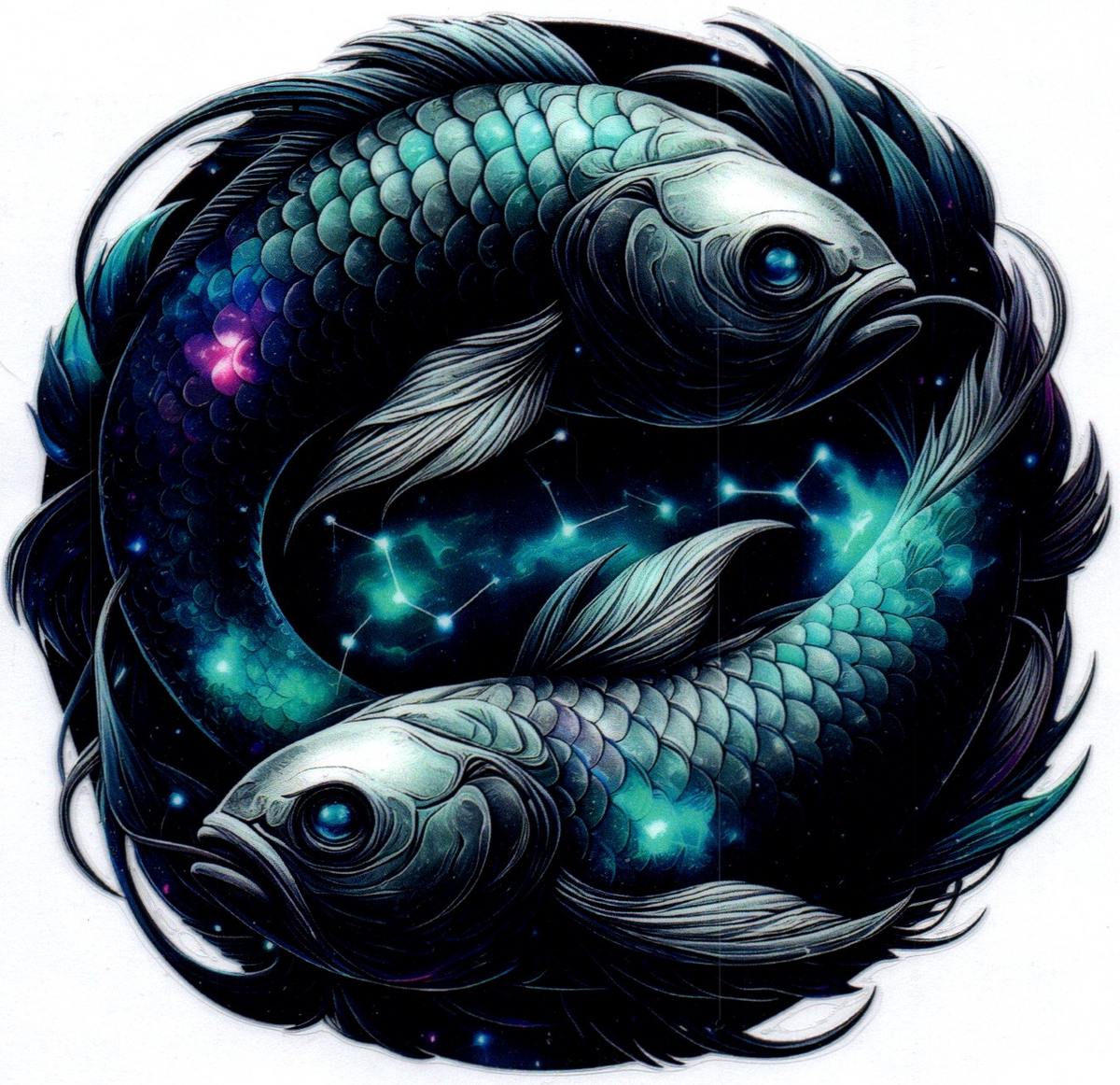 Pisces Zodiac Single Decal 6