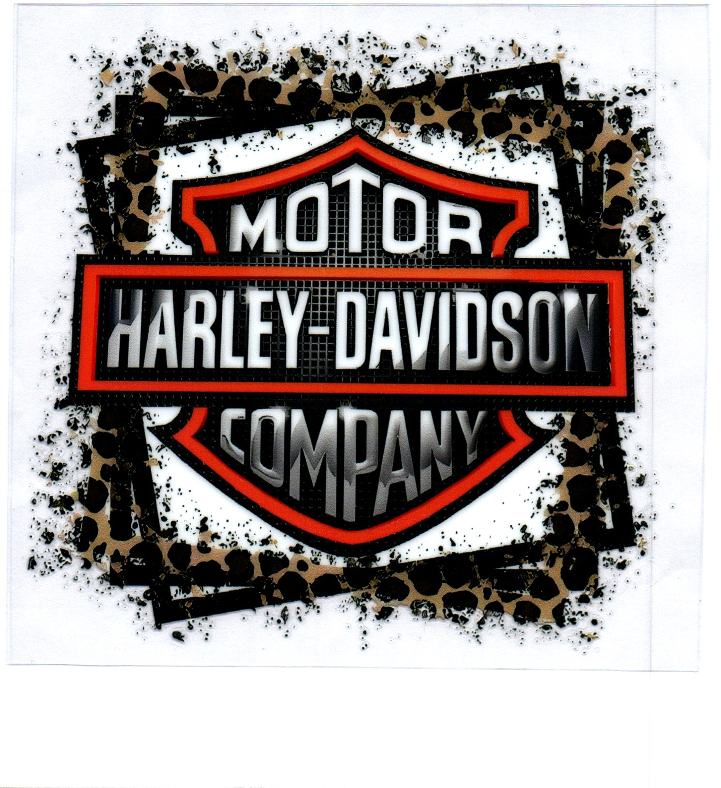 HD Leopard Square Decal 6
