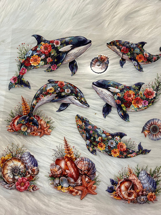 Flowered Whales Element