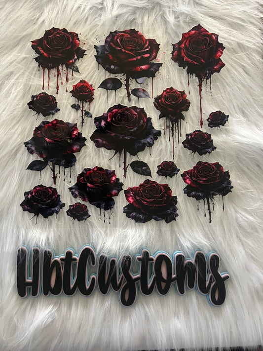 Dark Red Roses Element 10 x 10