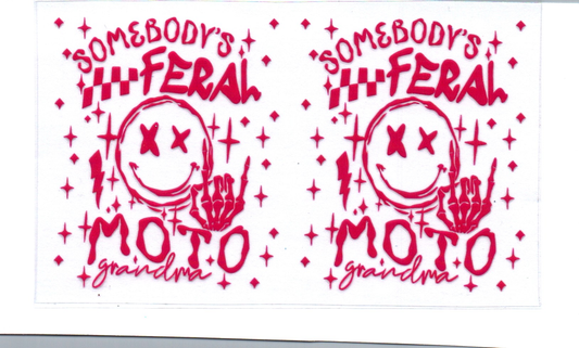Somebodys Feral Moto Grandma Spray Bottle Wrap 6