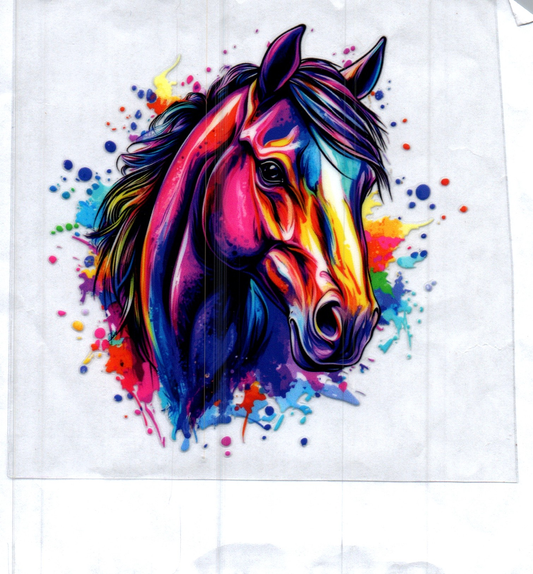 Colorful Horse Right Decal