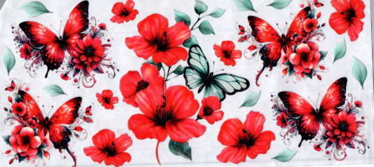 16oz Butterflies Flowers 63