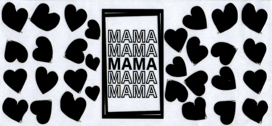16oz Mama Black hearts