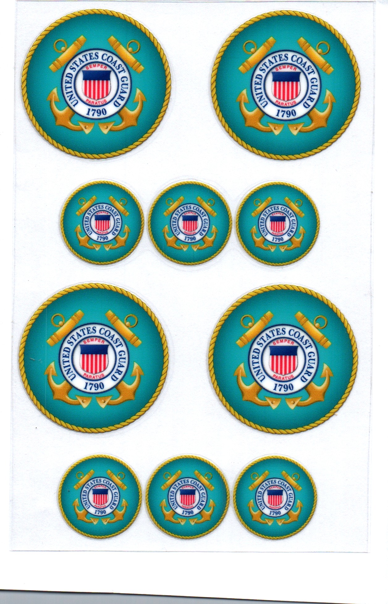 US Coast Guard Stanley Key Chain Wrap Double 64