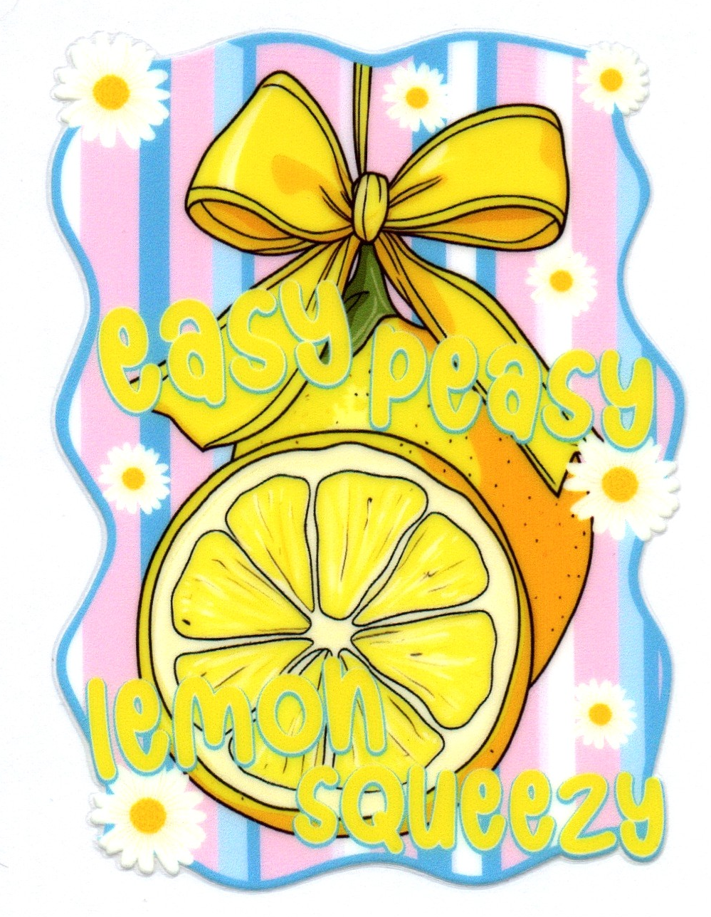 Easy Peasy Lemon Squeezy Logo 6 Single Decal