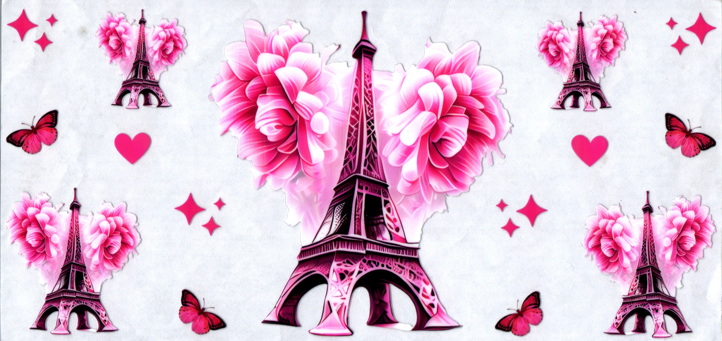 16 oz Pink Eiffel Tower 65