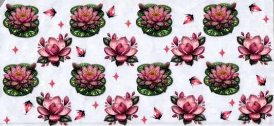 16oz Water Lilies Flowers 65