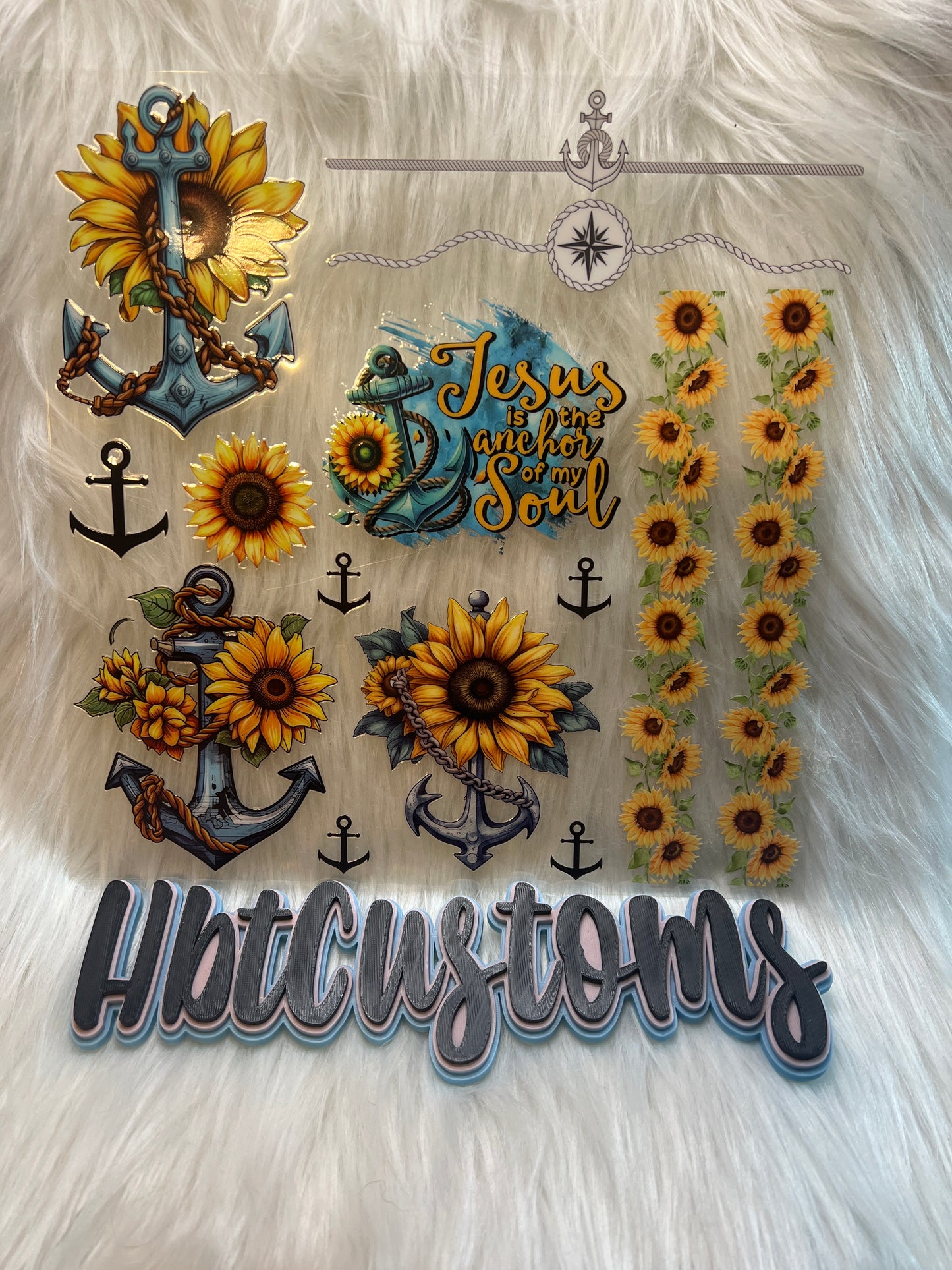 Anchors w/ Sunflower Element