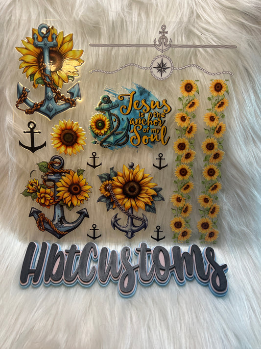 Anchors w/ Sunflower Element