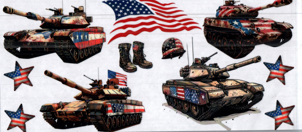 16 oz Military RWB Tanks 56