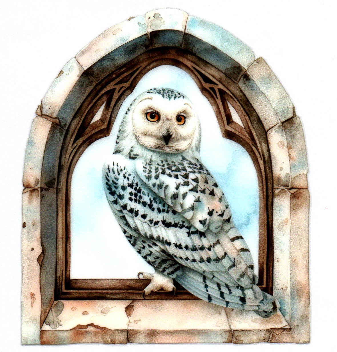 HP Hedwig in window Misc. Single Decal 65