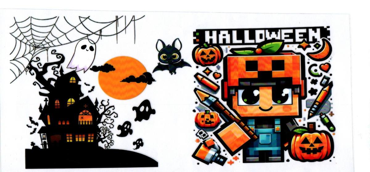 16oz mine blocks spooky castle Halloween 65