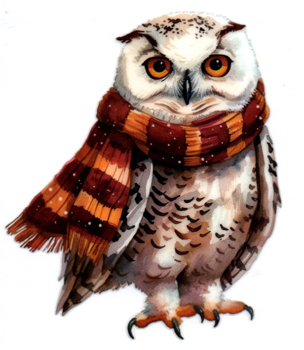 HP Hedwig w/scarf Misc. Single Decal 66
