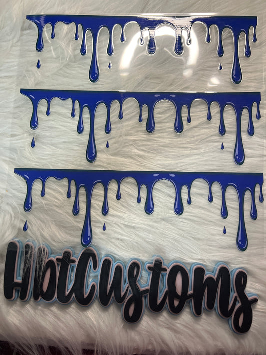 Blue Drips Element