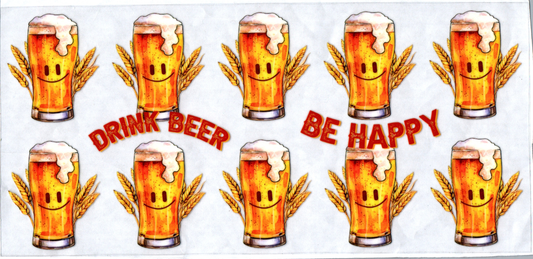 16 oz Drink Beer Be Happy Alcohol 67