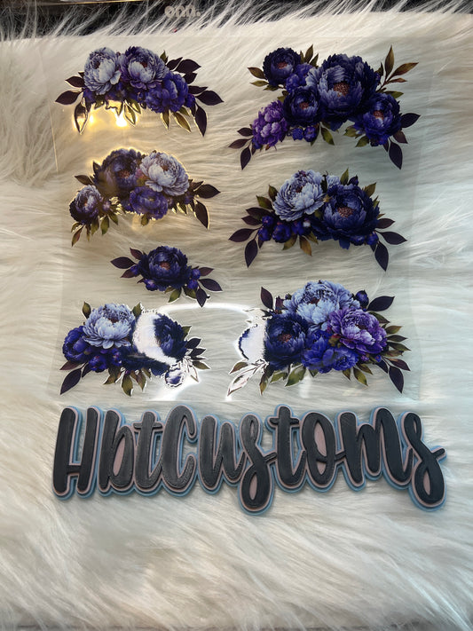 Blue Flowers Element Sheet