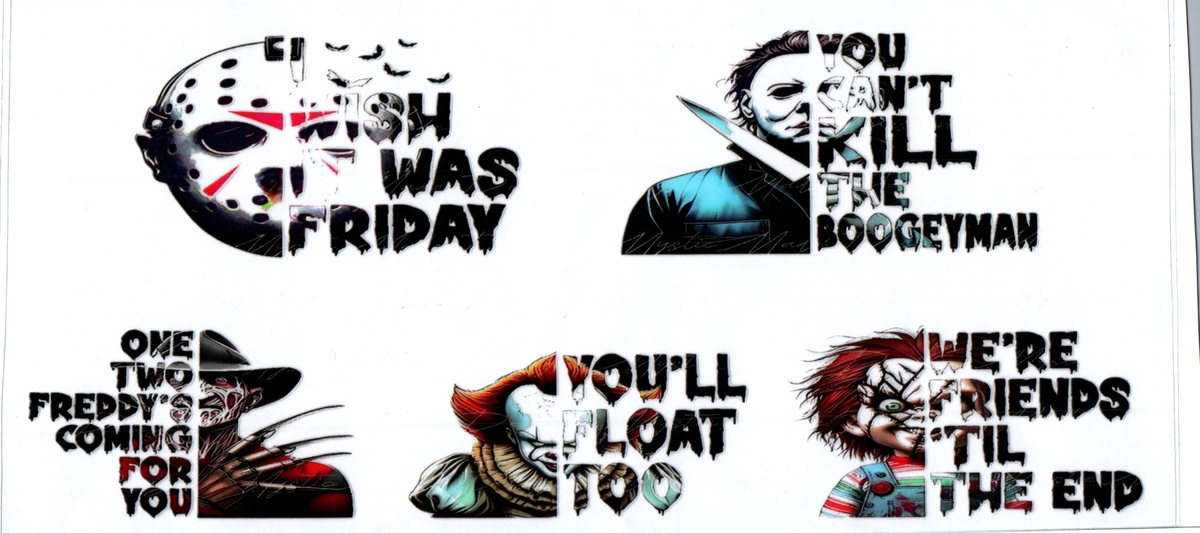 1/2 Horror guys with sayings Horror 67