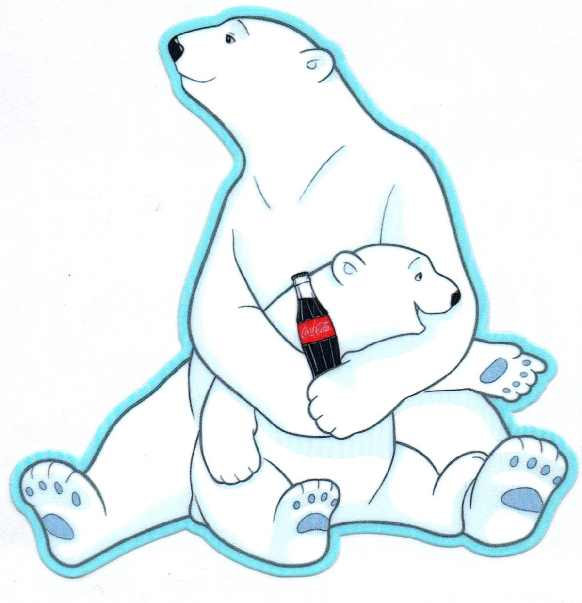 Coke Polar Bears Misc. Single Decal 68