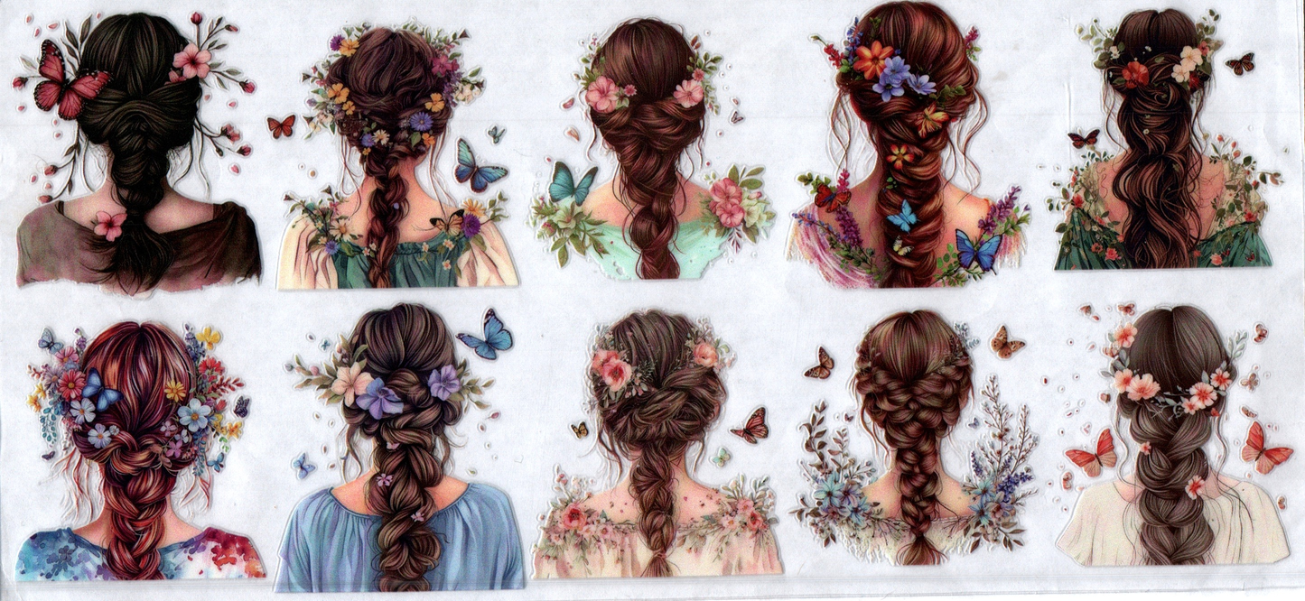 16oz Girl w/Flowers in Hair 69