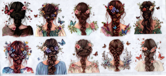 16oz Girl w/Flowers in Hair 69