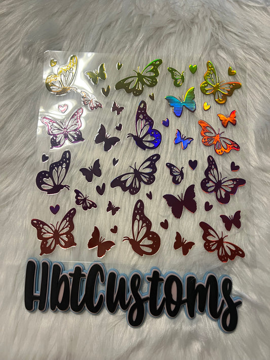 Rainbow Butterfly 1 Holo Element 10 x 10