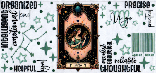 16oz Zodiac Tarot Card Virgo 7