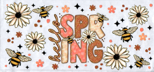 16oz Spring Bees Flowers 7