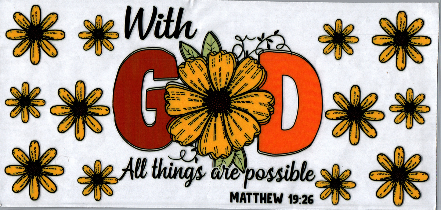16oz With God All Things Are Possible Faith 71