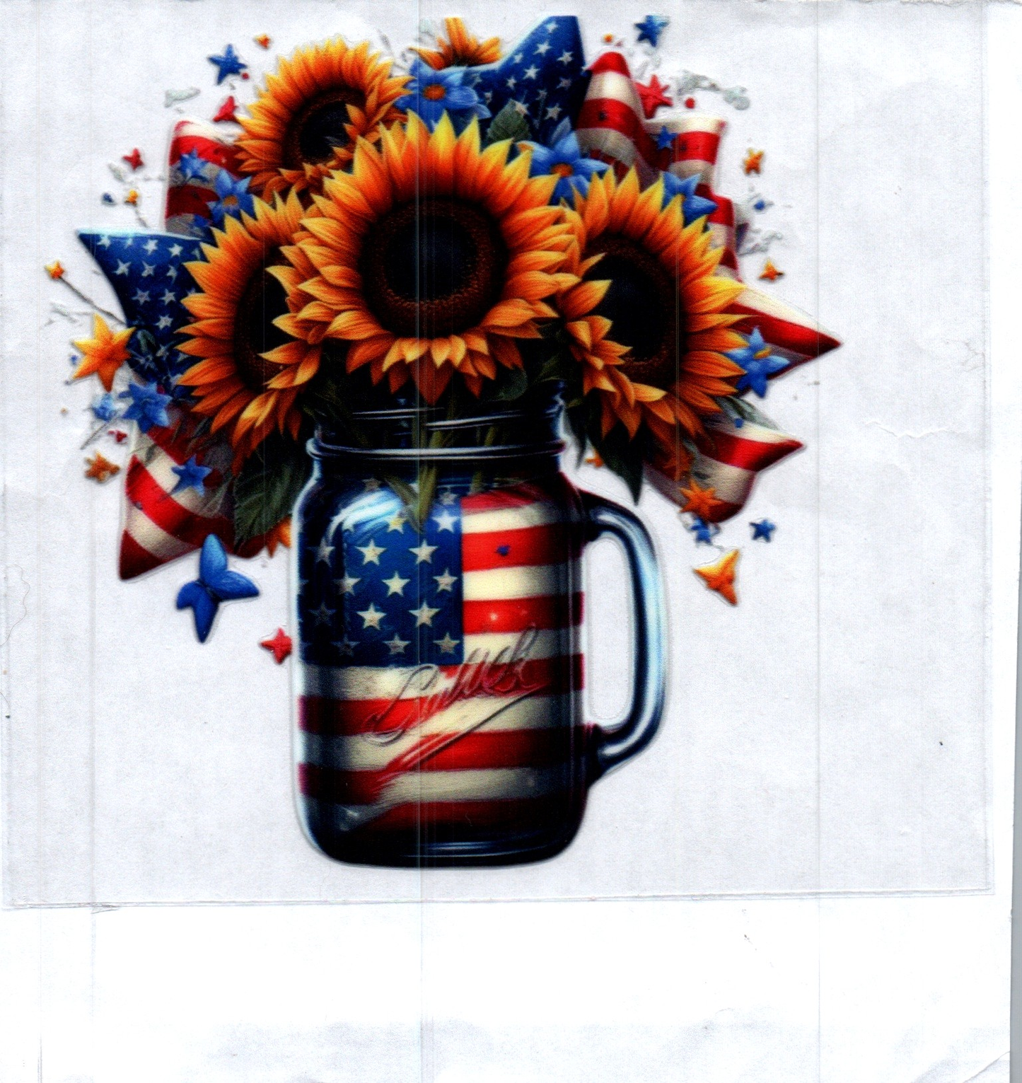 Sunflowers in Jar 1 Decal