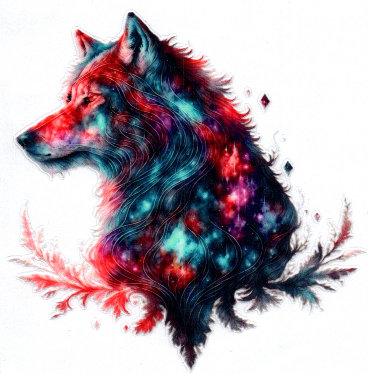 Galaxy Wolf Single Decal 7