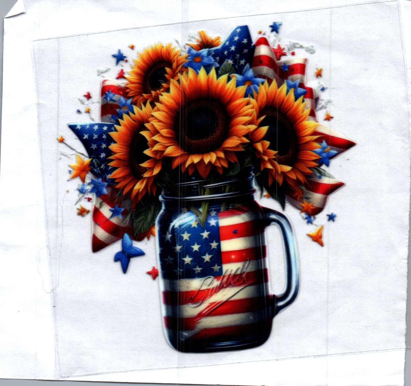 Sunflowers in Jar 2 Decal