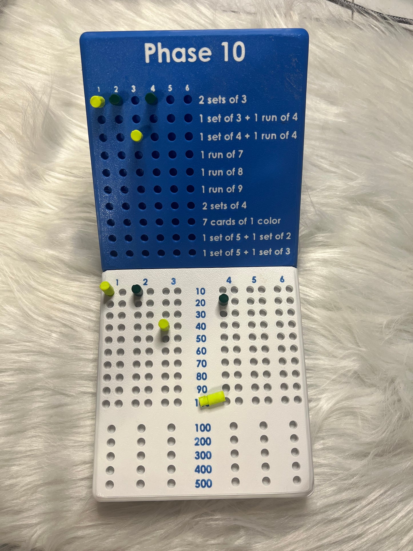 Phase 10 Card Box w/ score keeping and set reminder