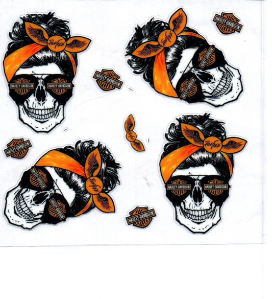 HD Skull  Decal 7