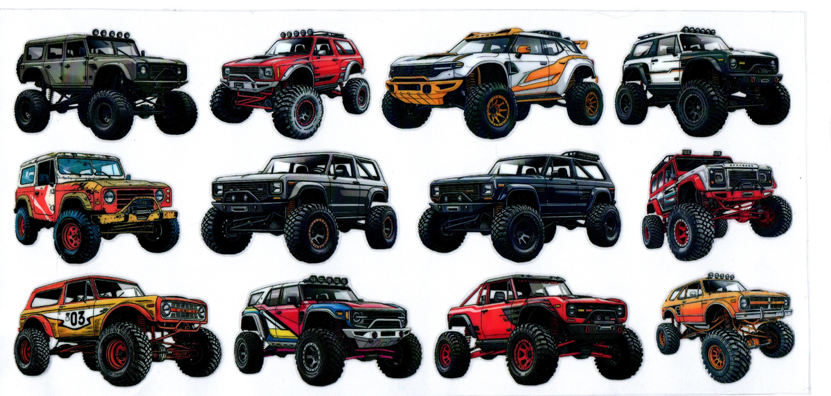 Jeep 7 - 12 trucks big tires- 16oz wrap