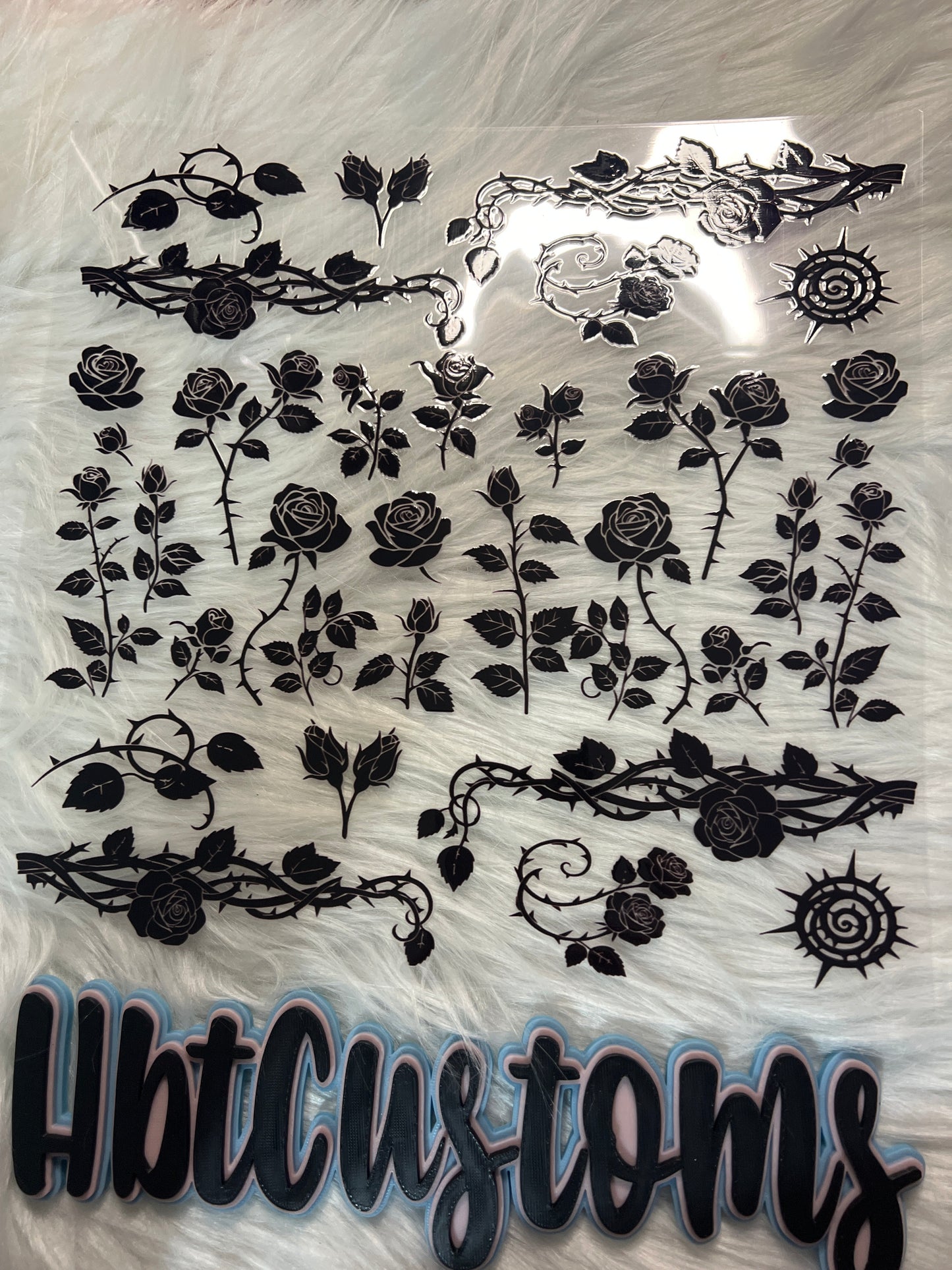 Simple Black Rose Element