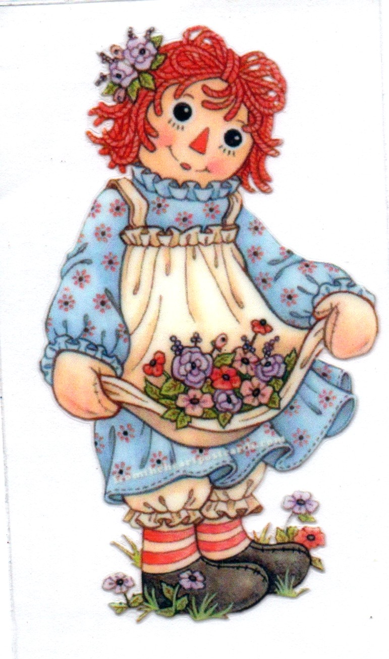 ann blue flower dress DECALS 74
